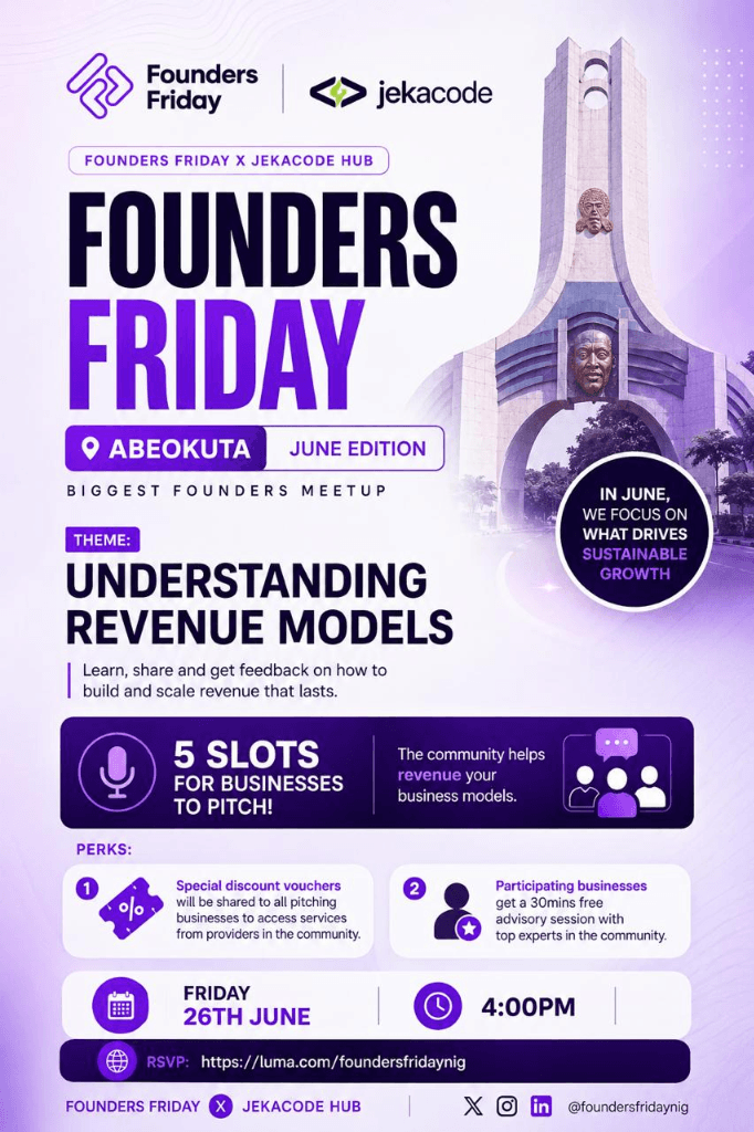 Founders Friday June Edition Flyer